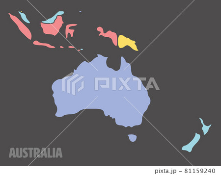 Simplified schematic map of South America. Blank isolated continent political map of countries. Generalized and smoothed borders. Simple flat vector illustration 81159240
