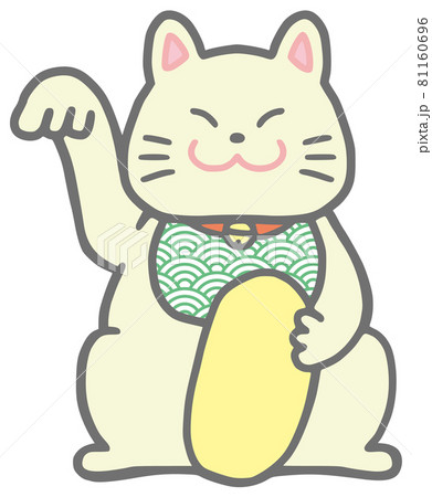 招き猫のイラスト 81160696