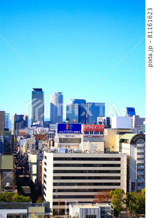 名古屋市、名古屋駅前超高層ビル郡の風景 名古屋市、名古屋駅前超高層ビル郡の風景 81161623