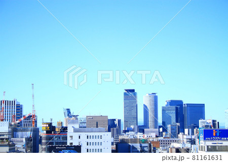 名古屋市、名古屋駅前超高層ビル郡の風景 名古屋市、名古屋駅前超高層ビル郡の風景 81161631