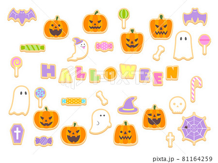 ハロウィン　アイシングクッキー　イラスト　素材 81164259