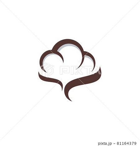 Cotton Flower Vector Icon Templateのイラスト素材