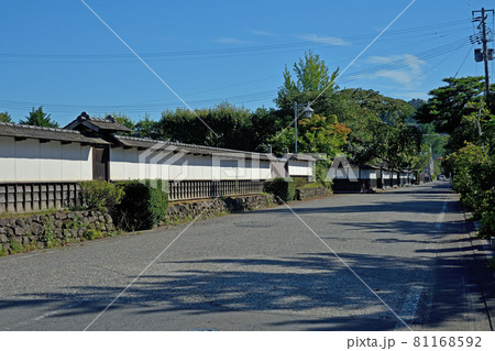 登米　武家屋敷通り風景 81168592