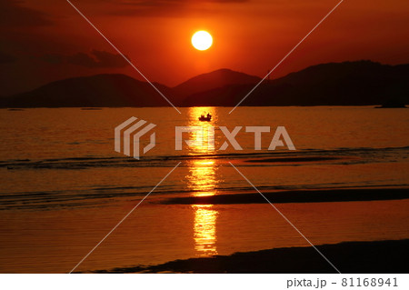 新舞子浜の夕景 新舞子浜の夕景 81168941