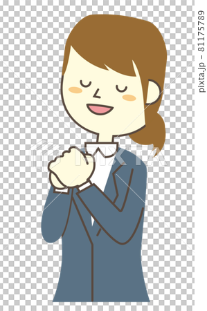 Pray business woman Pray business woman 81175789