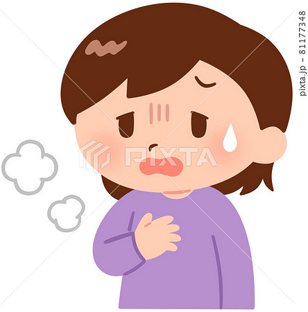 息苦しそうな女の子 息苦しそうな女の子 81177348