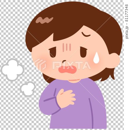 息苦しそうな女の子 息苦しそうな女の子 81177348