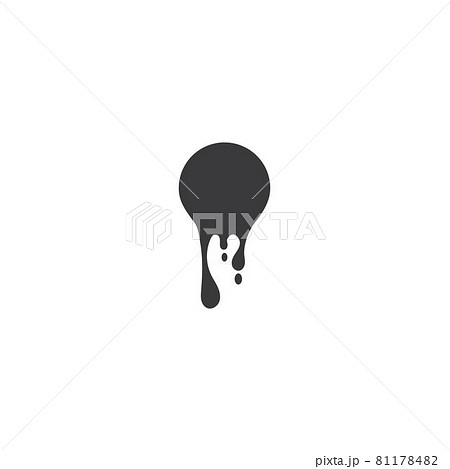 Dripping liquid icon 81178482