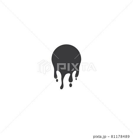 Dripping liquid icon 81178489