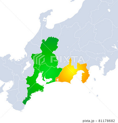 静岡県地図東海地方