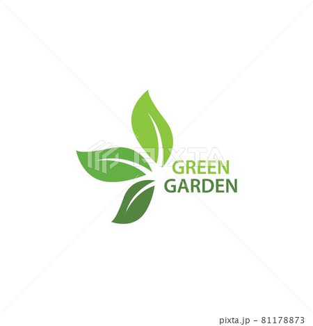 Green garden green leaf ecology logo Green garden green leaf ecology logo 81178873