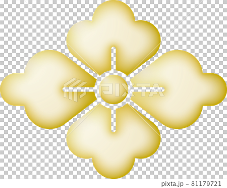 家紋　花菱【金色】 81179721