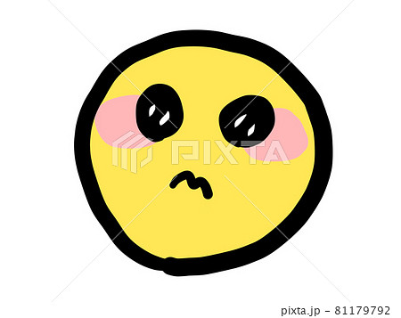 うるうるした絵文字のイラスト素材のイラスト素材