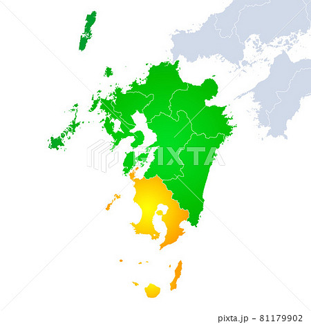 鹿児島県地図と九州地方