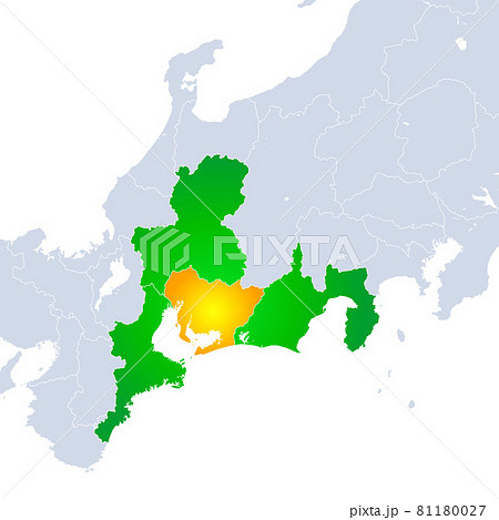 愛知県地図と東海地方