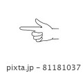 指差しする手 81181037