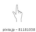 指差しする手 81181038