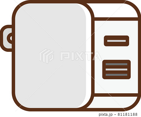 白色のPD充電器のイラスト 白色のPD充電器のイラスト 81181188