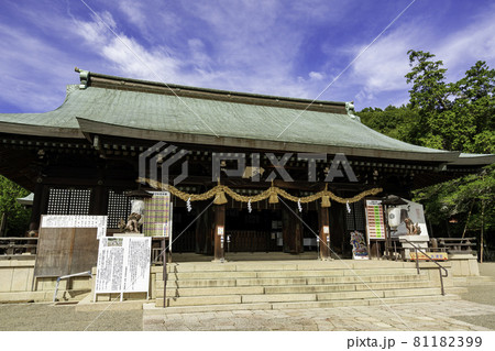 吉備津彦神社　拝殿　岡山県岡山市 81182399