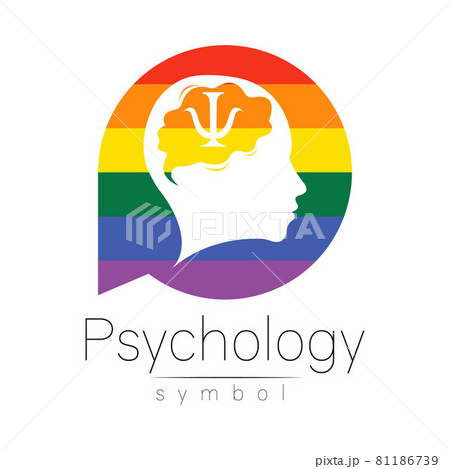 Modern head logo Sign of Psychology. Human in a circle. Creative style. Icon in vector. Design Brand logotype company. Rainbow color isolated on white background. Symbol for web, print, lgbt Modern head logo Sign of Psychology. Human in a circle. Creative style. Icon in vector. Design Brand logotype company. Rainbow color isolated on white background. Symbol for web, print, lgbt 81186739