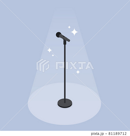 Performance Microphone Isometric Illustration 81189712
