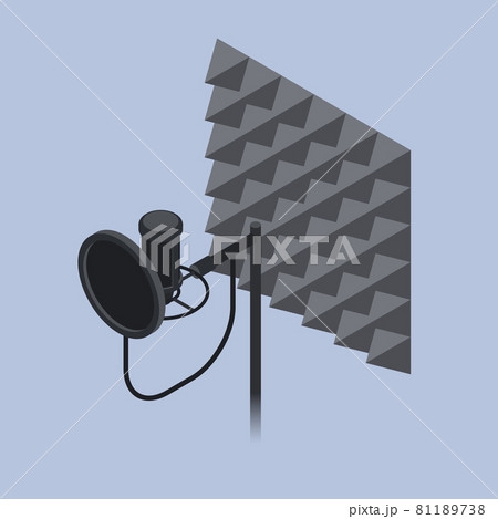 Voice Recording Equipment Isometric Illustration Voice Recording Equipment Isometric Illustration 81189738