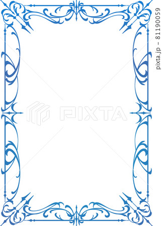 フレーム　レトロでファンタジックな飾り枠 81190059
