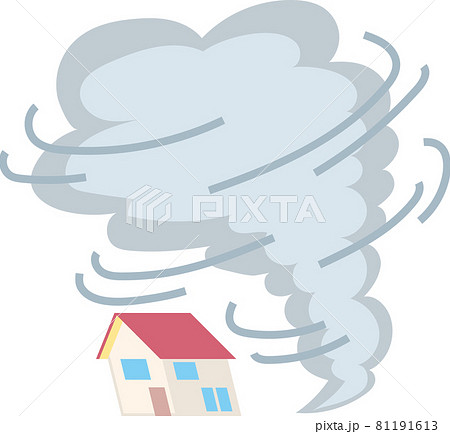 災害級自然現象 竜巻のイラスト素材