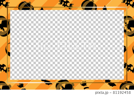 Halloween frame rectangular orange stripe 4 Halloween frame rectangular orange stripe 4 81192458
