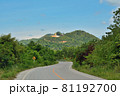 Country road to the Mountain natural landscape,Tropical of rural in Thailand. 81192700