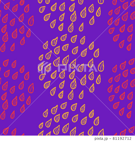 Abstract psychedelic seamless pattern with drops placed in circles. Bright purple and pink colors, spring summer fashion trendy background. Ovals and circles with hand drawn water drops, vector Abstract psychedelic seamless pattern with drops placed in circles. Bright purple and pink colors, spring summer fashion trendy background. Ovals and circles with hand drawn water drops, vector 81192712