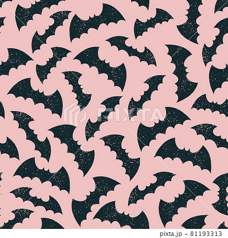Bats seamless pattern. Cute style background. Vector illustration Bats seamless pattern. Cute style background. Vector illustration 81193313