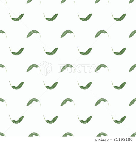 Abstract seamless pattern with small banana leaf shapes. Abstract seamless pattern with small banana leaf shapes. 81195180