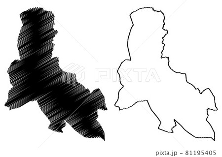 Svay Rieng Province (Kingdom of Cambodia, Kampuchea, Provinces of Cambodia) map vector illustration, scribble sketch Svay Rieng map 81195405