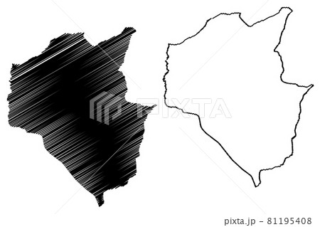 Siem Reap Province (Kingdom of Cambodia, Kampuchea, Provinces of Cambodia) map vector illustration, scribble sketch Siemreap map 81195408