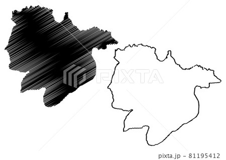 Preah Vihear Province (Kingdom of Cambodia, Kampuchea, Provinces of Cambodia) map vector illustration, scribble sketch Preah Vihear map 81195412