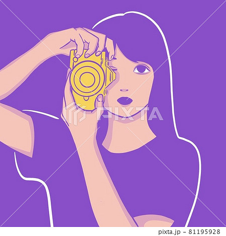 写真を撮る女性 81195928