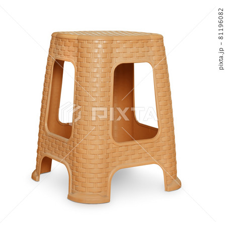Brown plastic stool 81196082