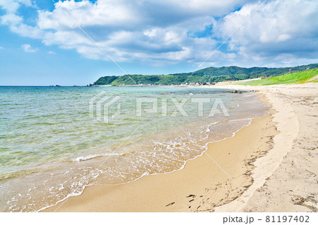 【琴が浜海水浴場】 石川県輪島市門前町剱地 81197402