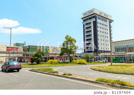 西尾市 名鉄西尾駅の駅前ロータリー 西尾市 名鉄西尾駅の駅前ロータリー 81197404