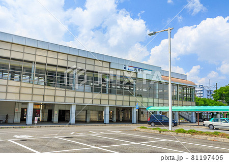 西尾市 名鉄西尾駅の駅前ロータリー 西尾市 名鉄西尾駅の駅前ロータリー 81197406