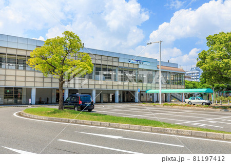 西尾市 名鉄西尾駅の駅前ロータリー 西尾市 名鉄西尾駅の駅前ロータリー 81197412