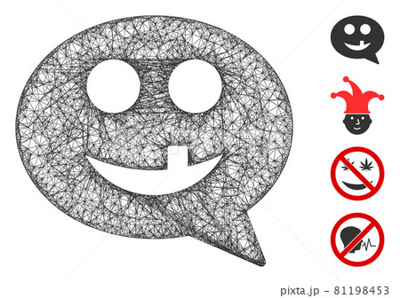 Tooth Smiley Message Web Vector Mesh Illustration Tooth Smiley Message Web Vector Mesh Illustration 81198453