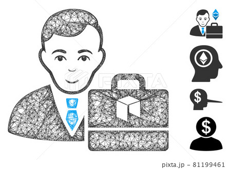 Neo Accounter Web Vector Mesh Illustration 81199461