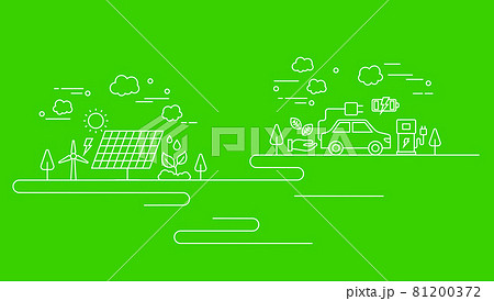 アイコン 環境に配慮し イラスト 81200372