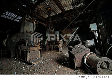 炭鉱施設の廃墟「発電所跡」 炭鉱施設の廃墟「発電所跡」 81201123