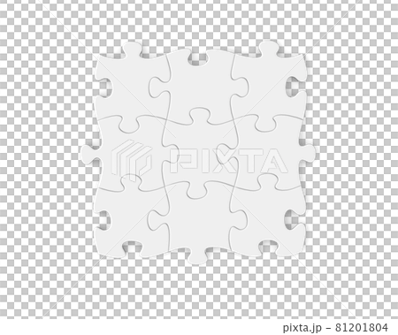 Jigsaw puzzle 3D illustration 81201804