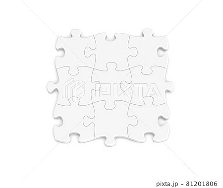 ジグソーパズル 3dイラストのイラスト素材