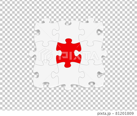 Jigsaw puzzle 3D illustration Jigsaw puzzle 3D illustration 81201809