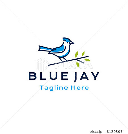 Blue Jay bird icon - Stock Illustration [45485902] - PIXTA